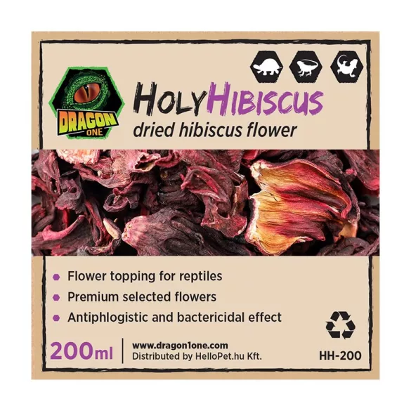  Szárított hibiszkuszvirág hüllőknek, 200 ml