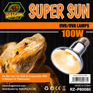 DragonOne Repti PowerSun UVB és melegítő izzó egyben | 100W