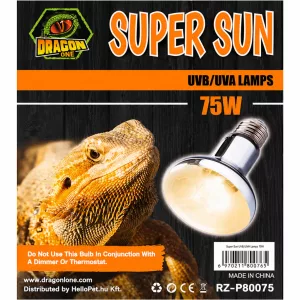 DragonOne Repti PowerSun UVB és melegítő izzó egyben | 75W