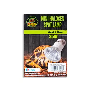 DragonOne Mini Halogén Spot Izzó 35W – Terrárium melegítő, nappali fény hatással