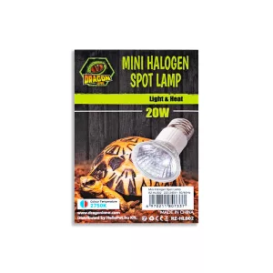 DragonOne Mini Halogén Spot Izzó 20W – Terrárium melegítő, nappali fény hatással