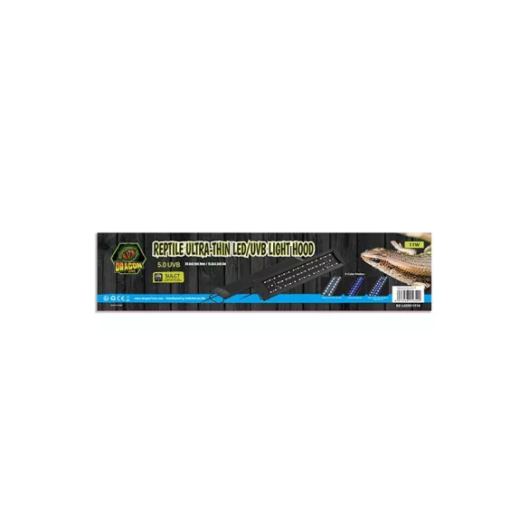 DragonOne Ultra Thin 5.0 Tropical Light Hood Ultra-Vékony trópusi LED & UVB Armatúra | 40-45 cm