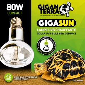 GiganTerra Gigasun UVB és melegítő izzó egyben | 80W compact
