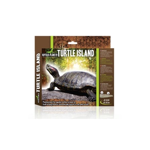 Reptiles-Planet Turtle Island Úszó teknős sziget S (17×12,5×2,3 cm)