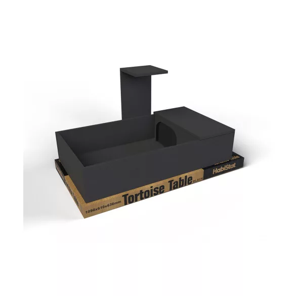 HabiStat Tortoise Table, teknős terrárium, fekete színű