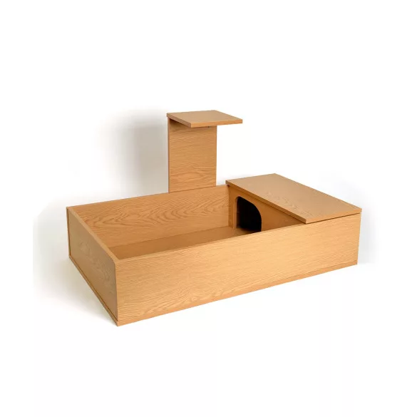 HabiStat Tortoise Table, teknős terrárium, tölgy színű
