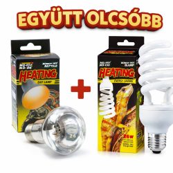 10.0 UVB izzó 26W és melegítő izzó 40W 