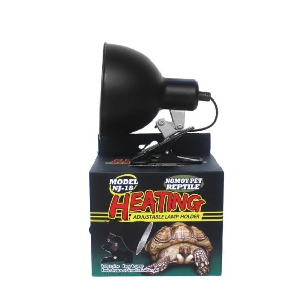 NomoyPet búrás lámpa kerámia foglalattal, állítható, forgatható fejjel, leszedhető csíptetővel