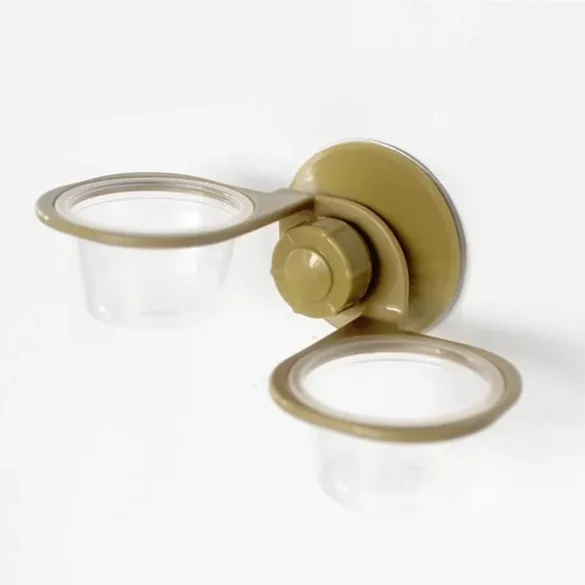 NomoyPet rögzíthető dupla etetőtál üvegre (Double Hanging Feeder)