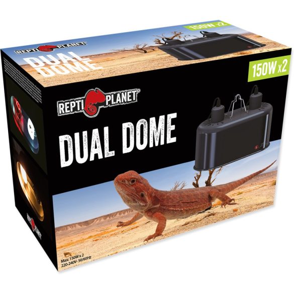 Repti Planet Dual Dome, dupla lámpatest, 2 x 150 W