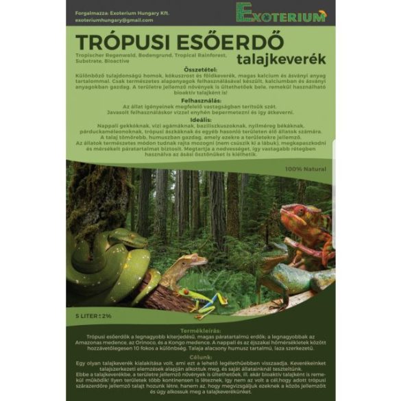 Exoterium trópusi esőerdő talajkeverék 5L