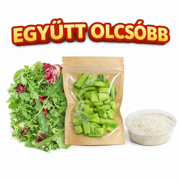 Friss zöldtakarmány, fügekaktuszfalatok és táplálékkiegészítő (40g)